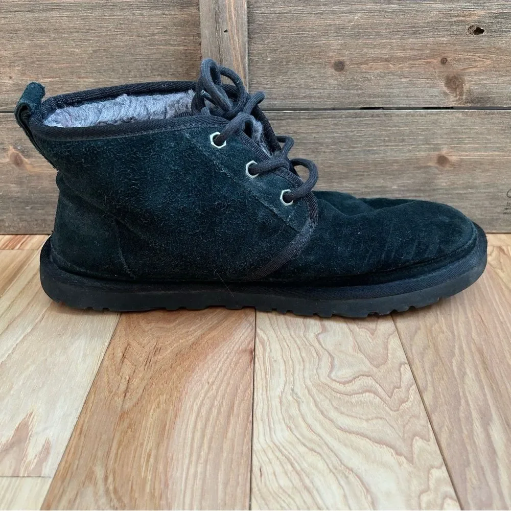 UGG Neumel Chukka Boot Black Suede Boots Men’s Sz 8